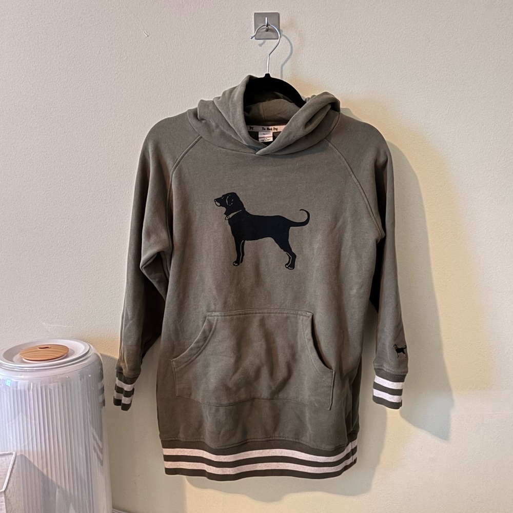 Black Dog olive hoodie pullover S/M